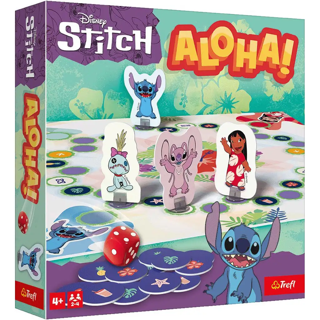 imagen de Disney: ¡Stitch Aloha! juego de mesa - Trefl 1