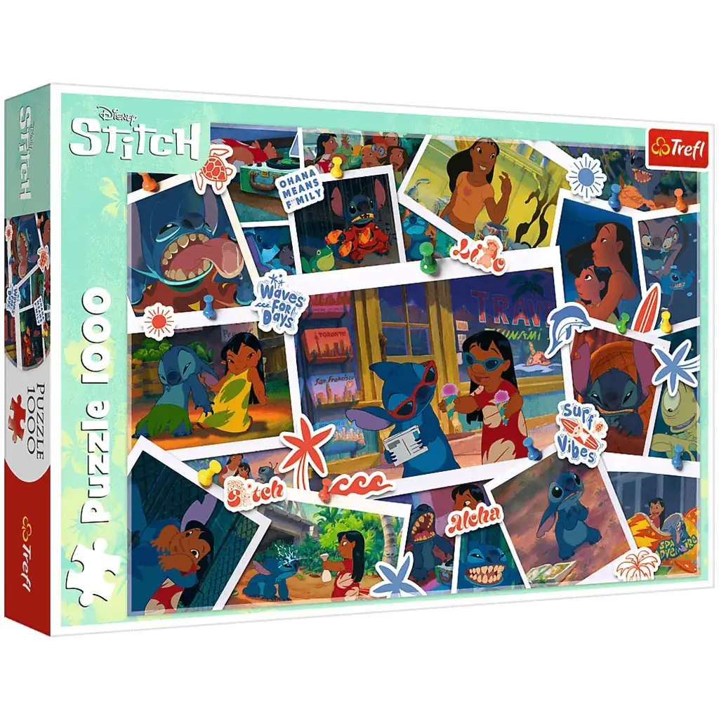 imagen de Disney: Stitch dulces recuerdos puzzle de 1000 piezas - Trefl 1