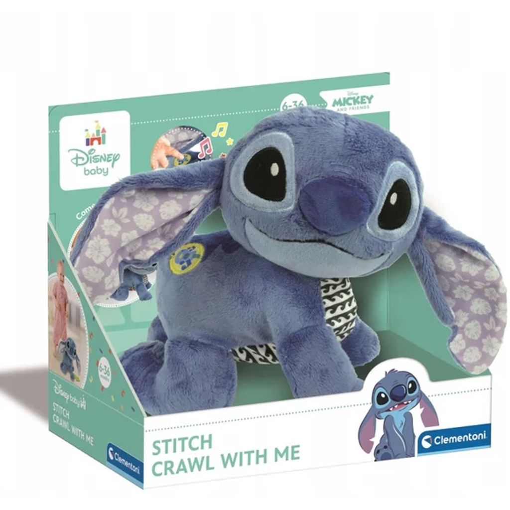 imagen de Disney Stitch figura de peluche para gatear - Clementoni 1