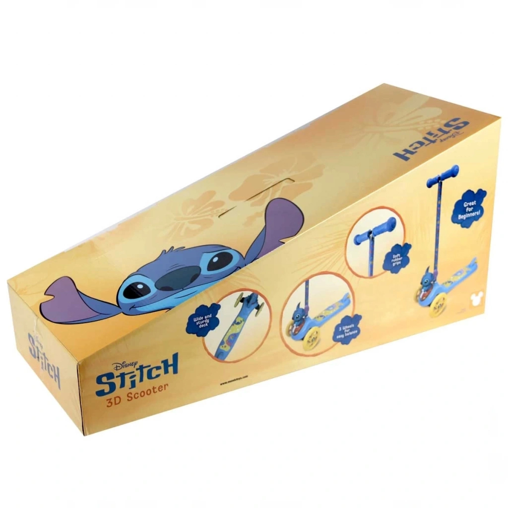 imagen de Disney Stitch patinete de tres ruedas 3D - Mondo Toys 2