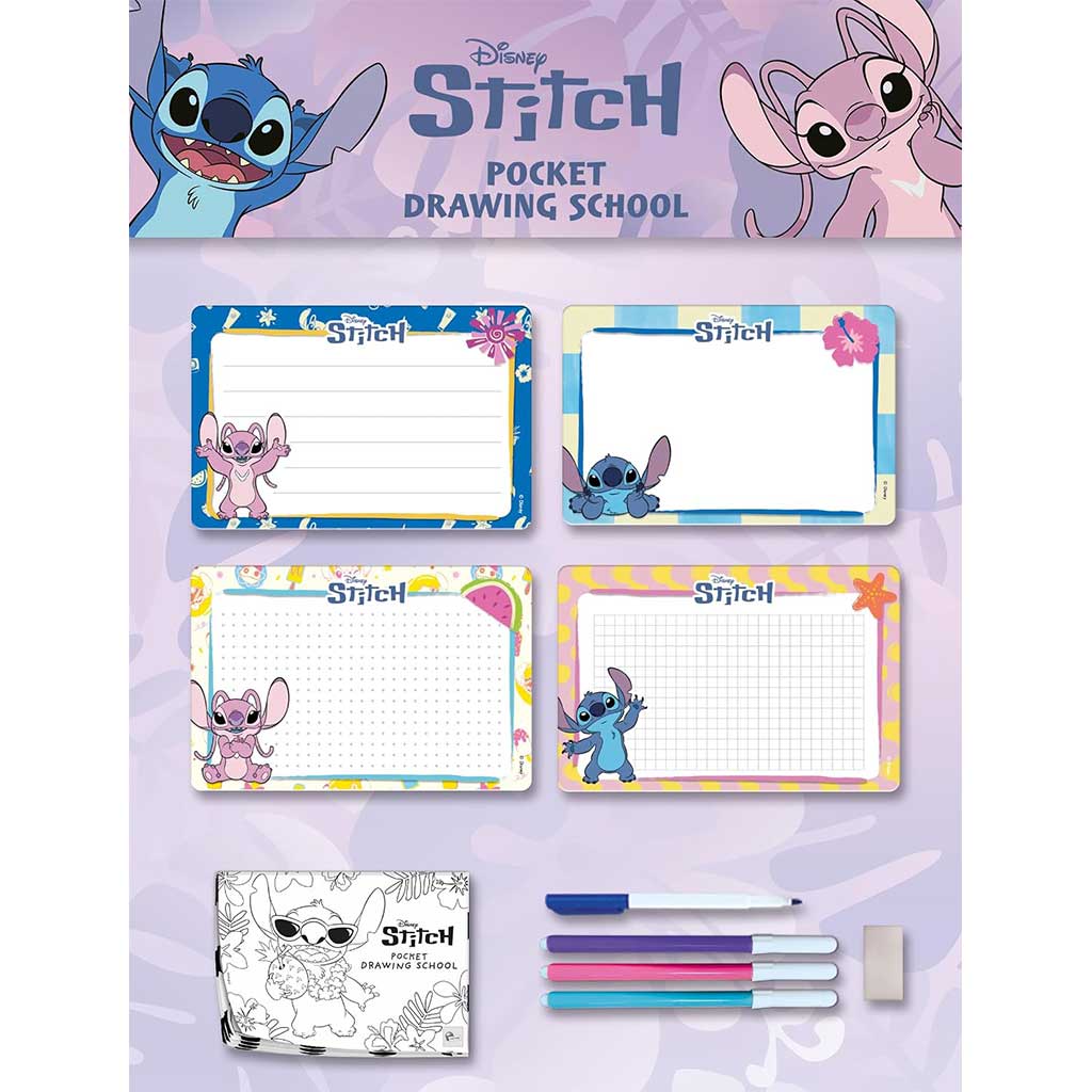 imagen de Disney Stitch Pequeño tamaño escuela de dibujo - Lisciani 3