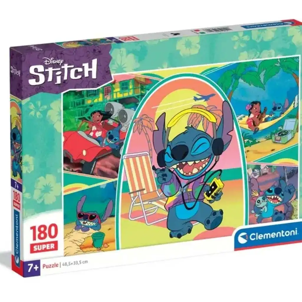 imagen de Disney Stitch rompecabezas super de 180 piezas - Clementoni 1