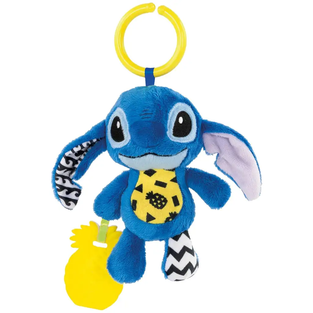 imagen de Disney Stitch suave sonajero juguete para bebés - Clementoni 2
