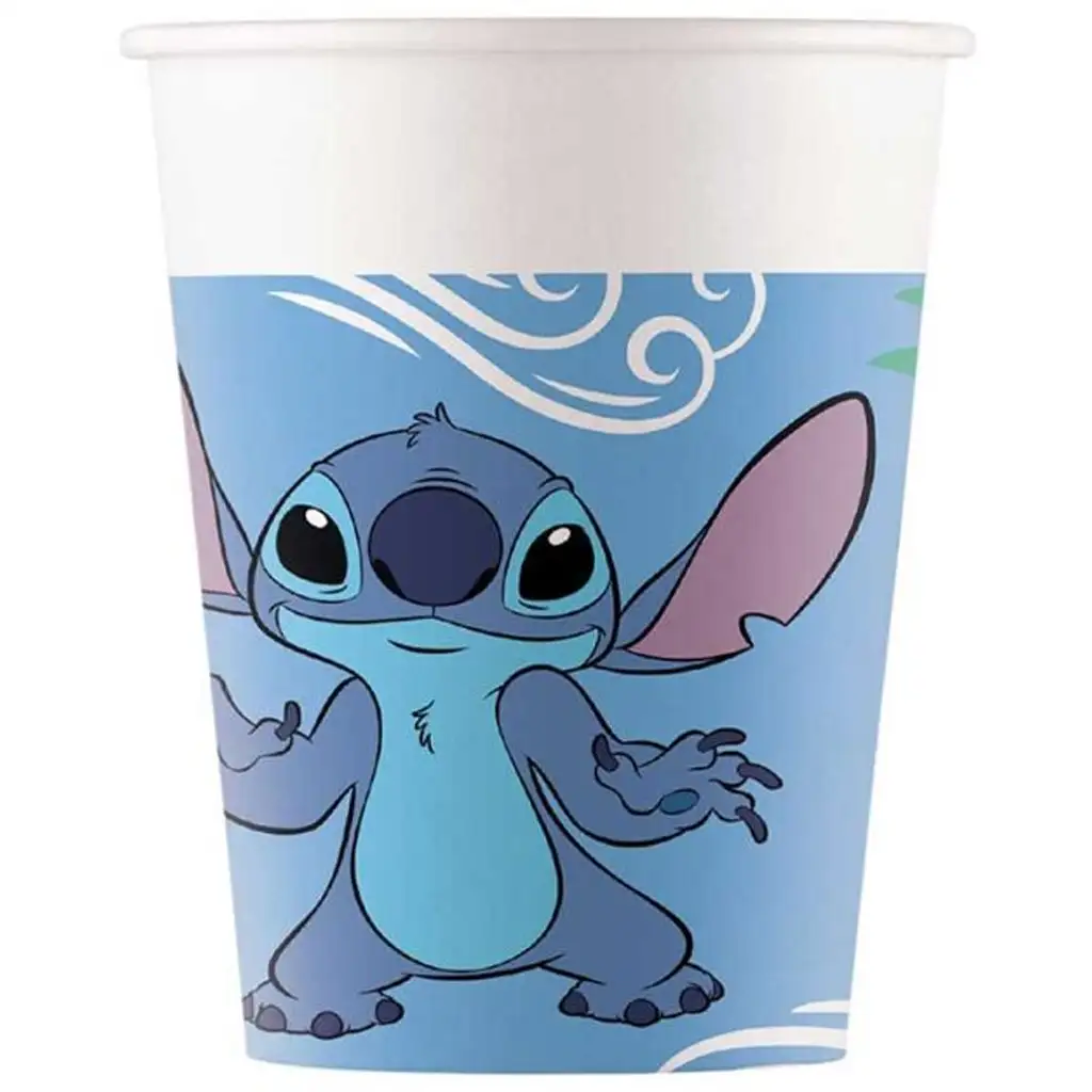 imagen de Disney Stitch vaso de papel set de 8 unidades 200ml 1