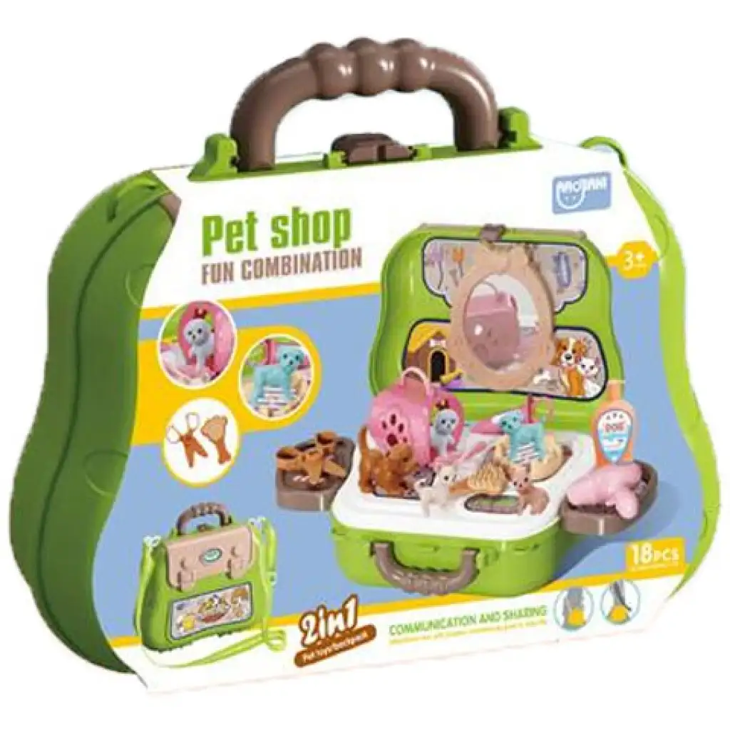 imagen de Divertido set de peluquería canina de 18 piezas 1
