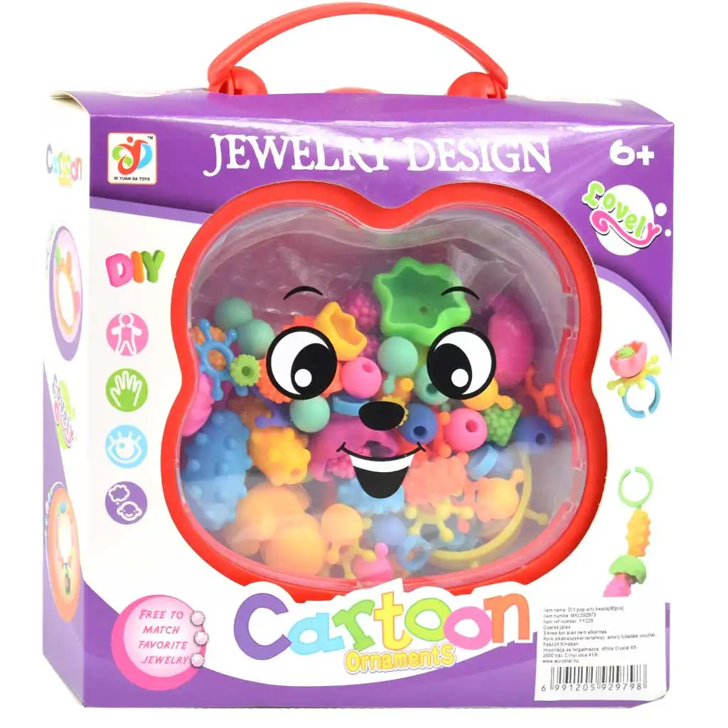 imagen de DIY: Hazlo tú mismo kit de joyería con almacenamiento en maletín de 80 piezas 3
