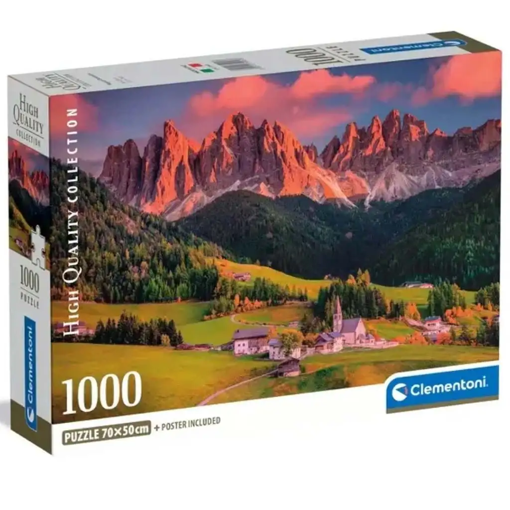 imagen de Dolomitas Mágicas 1000 piezas HQC puzzle con póster - Clementoni 1
