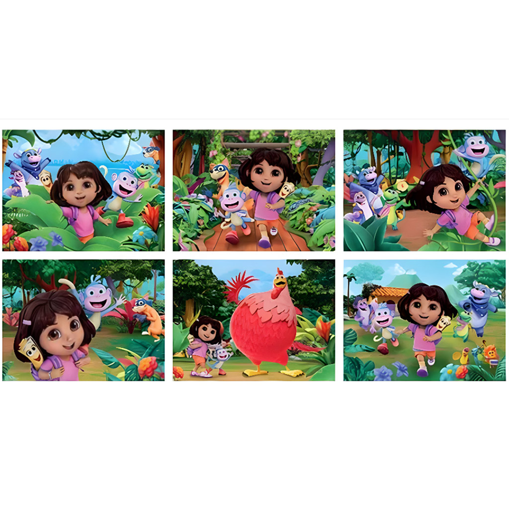 imagen de Dora la Exploradora 12 piezas de bloques de cuentos - Clementoni 4
