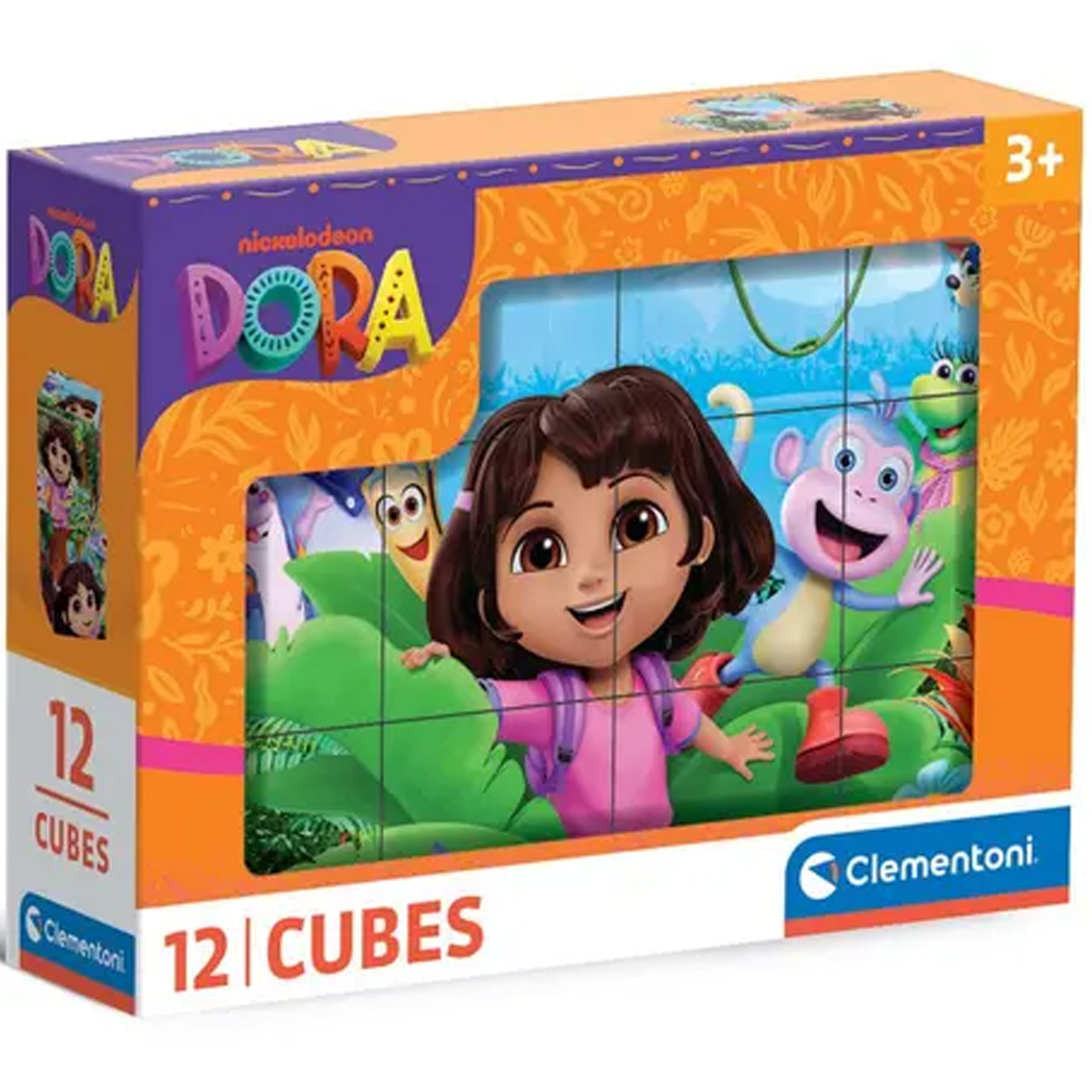 imagen de Dora la Exploradora 12 piezas de bloques de cuentos - Clementoni 1
