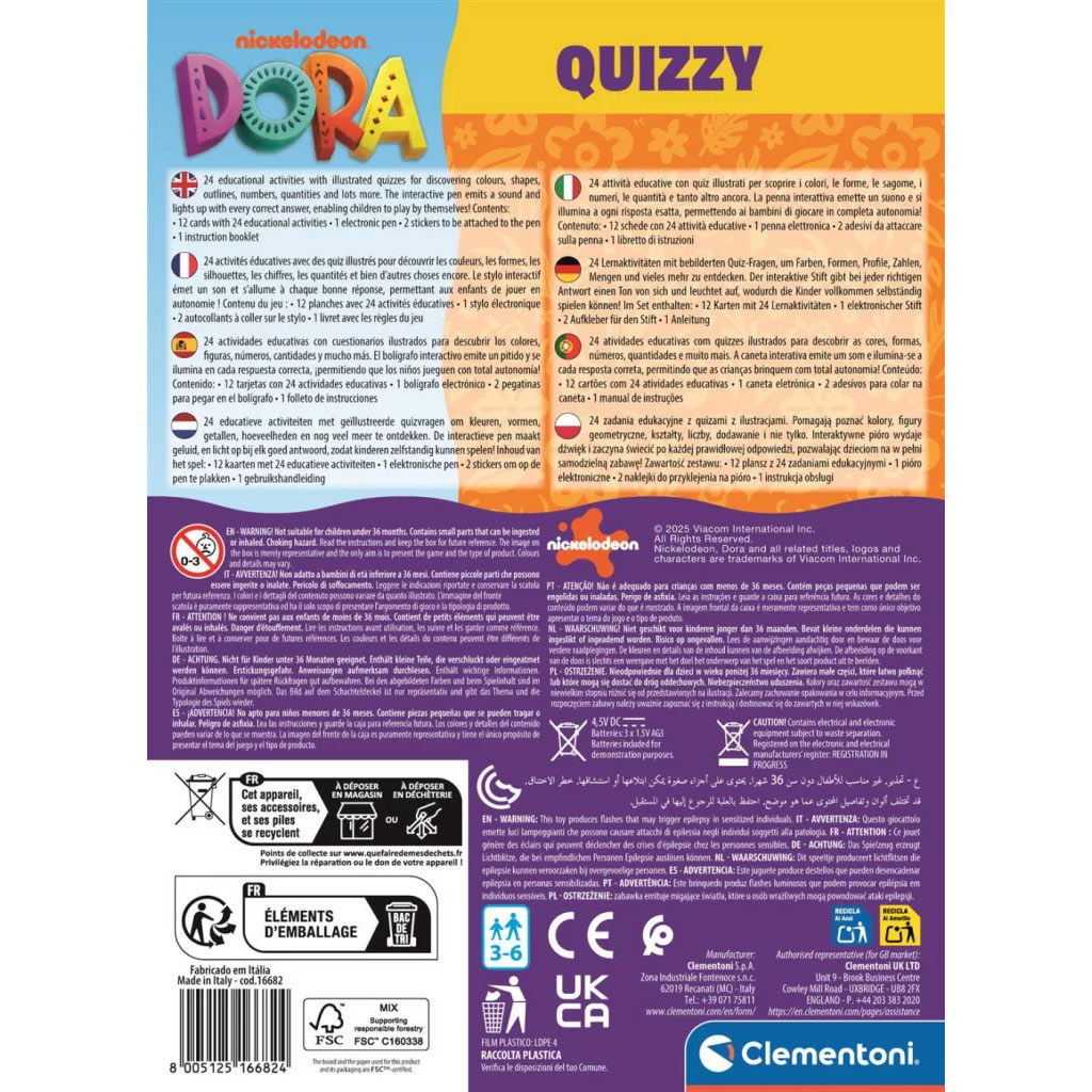 imagen de Dora la Exploradora Quizzy juego interactivo - Clementoni 4