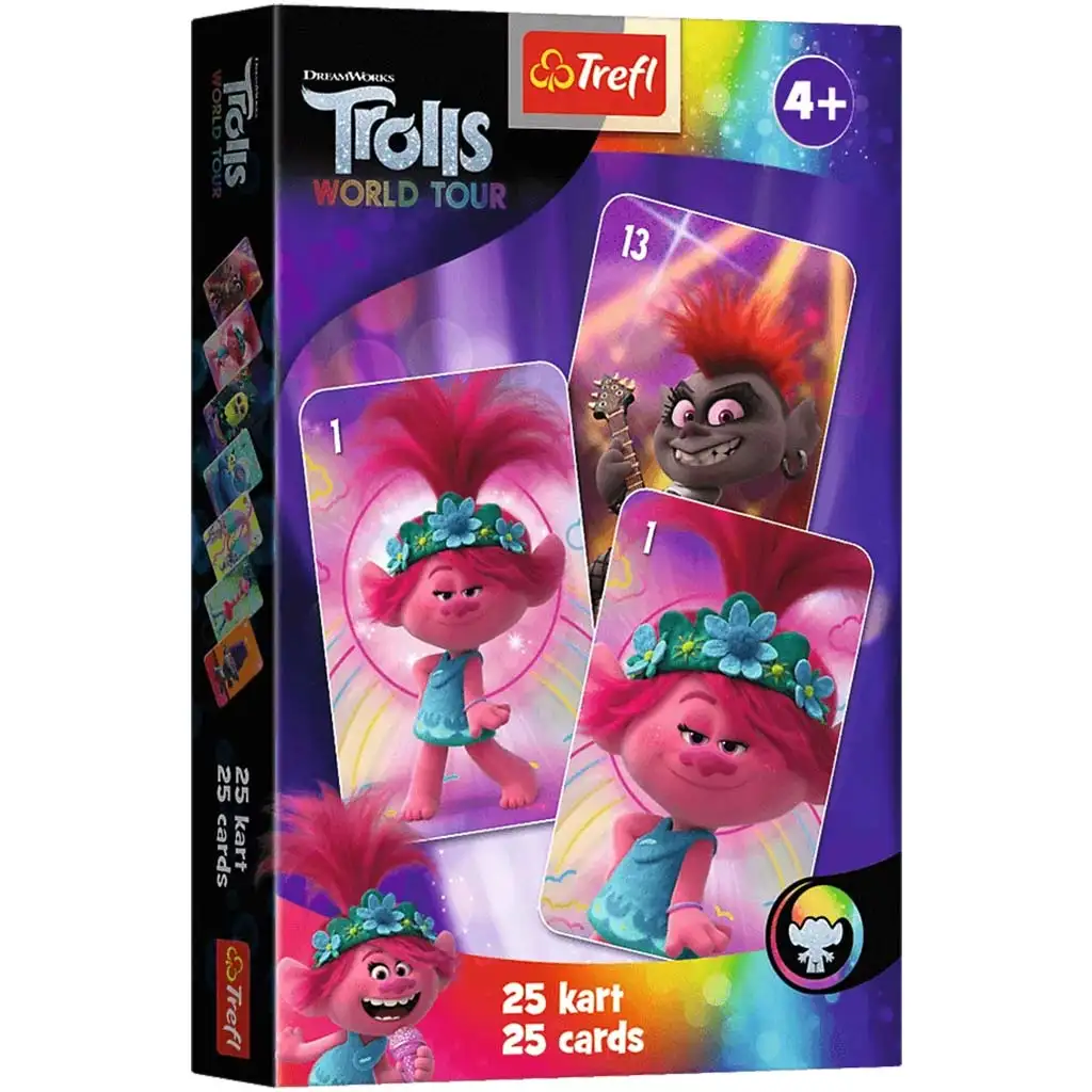 imagen de Dreamworks: Trolls juego de cartas de Pedro Negro - Trefl 1