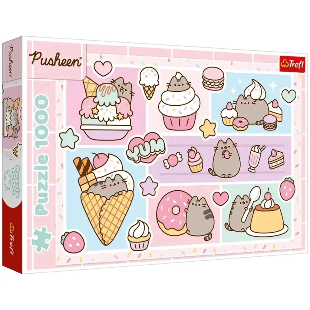 imagen de Dulce Pusheen puzzle de 1000 piezas - Trefl 1