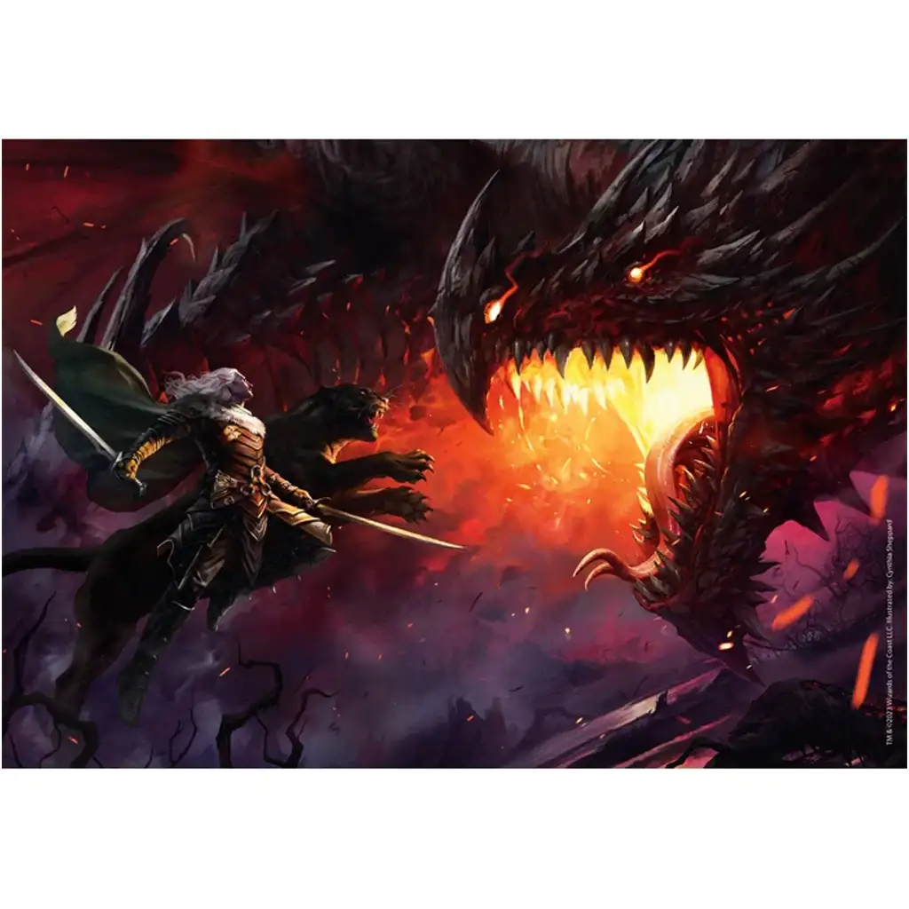 imagen de Dungeons & Dragons – Batalla de Dragones puzzle de 1000 piezas con póster - Clementoni 2
