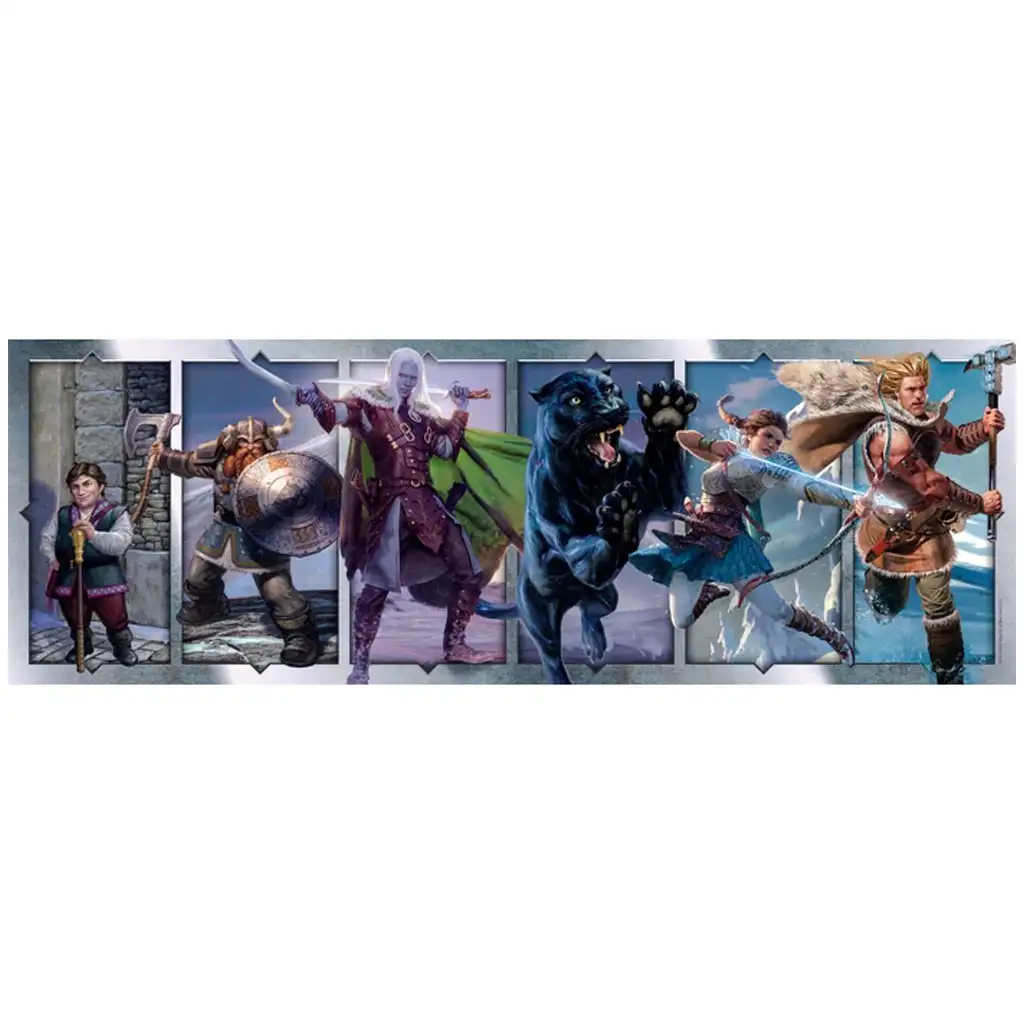 imagen de Dungeons & Dragons rompecabezas panorámico de 1000 piezas con póster - Clementoni 2