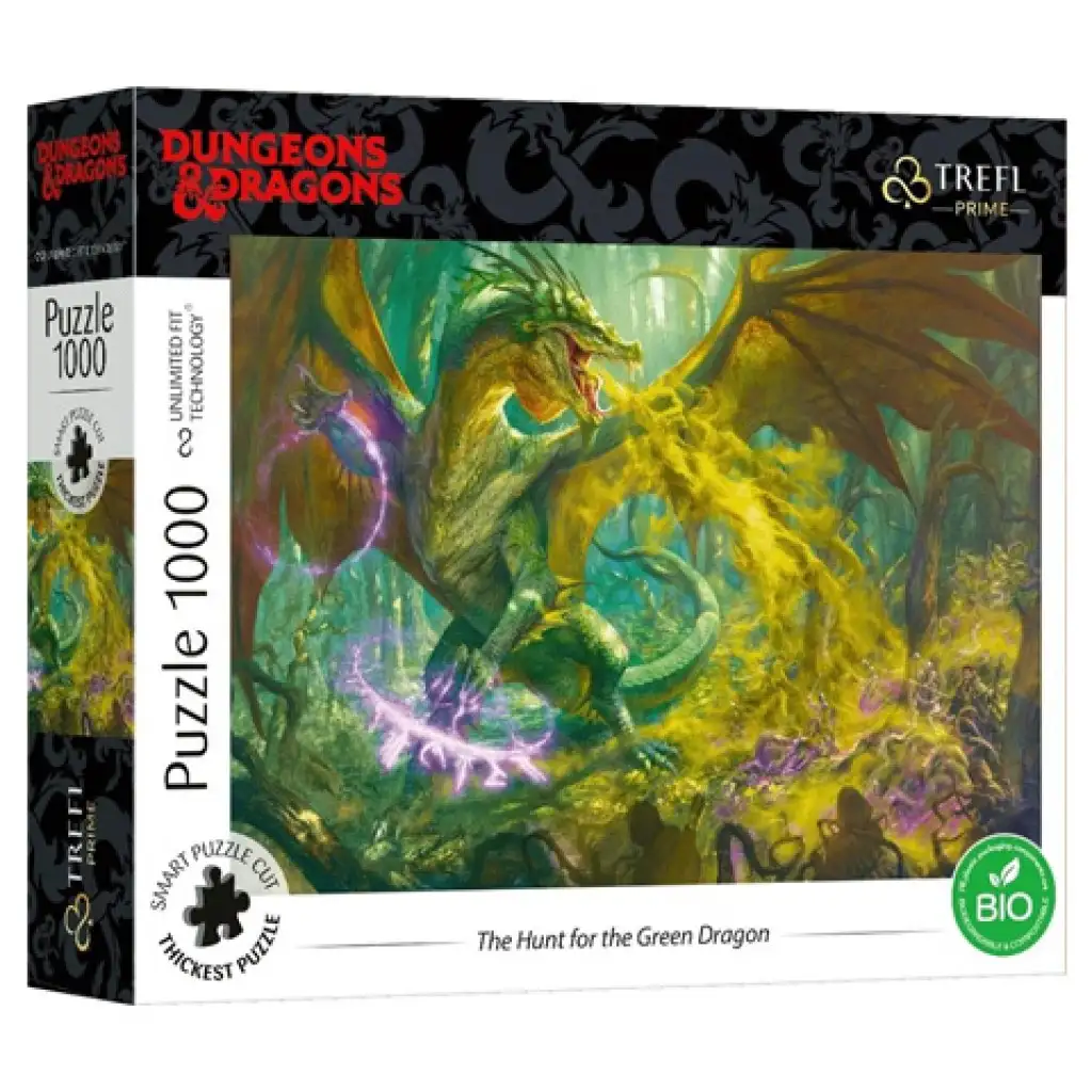 imagen de Dungeons&Dragons: La caza del dragón verde puzzle de 1000 piezas - Trefl 1