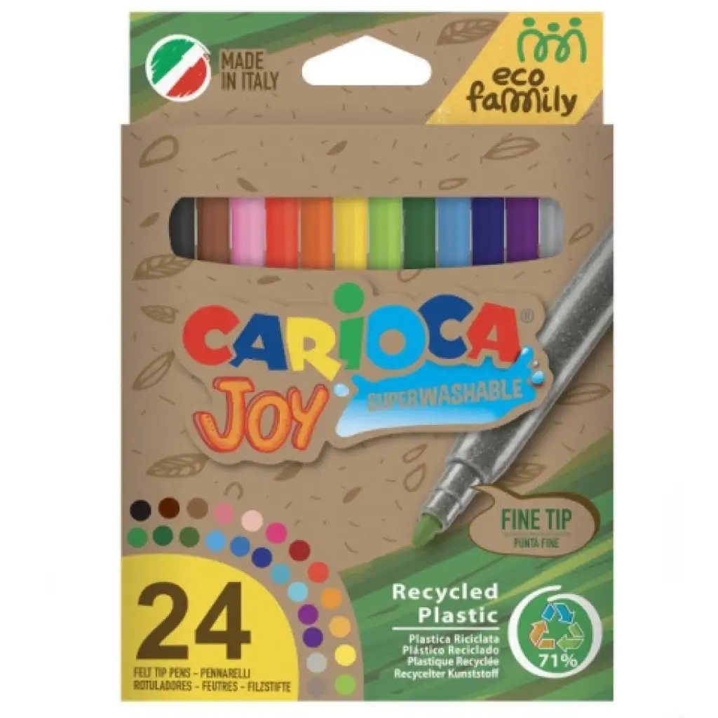 imagen de Eco Family Joy set de 24 rotuladores de colores - Carioca 1