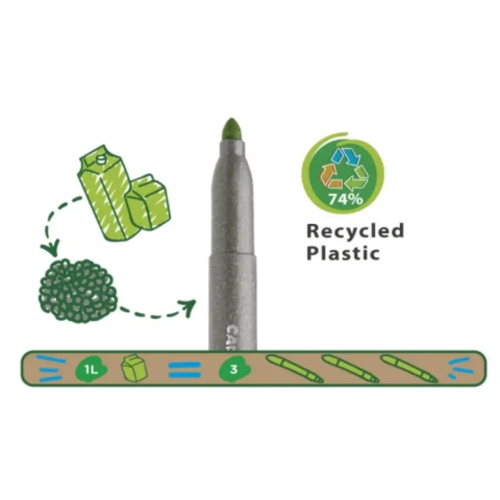 imagen de Eco Family Jumbo set de 12 rotuladores de colores - Carioca 2