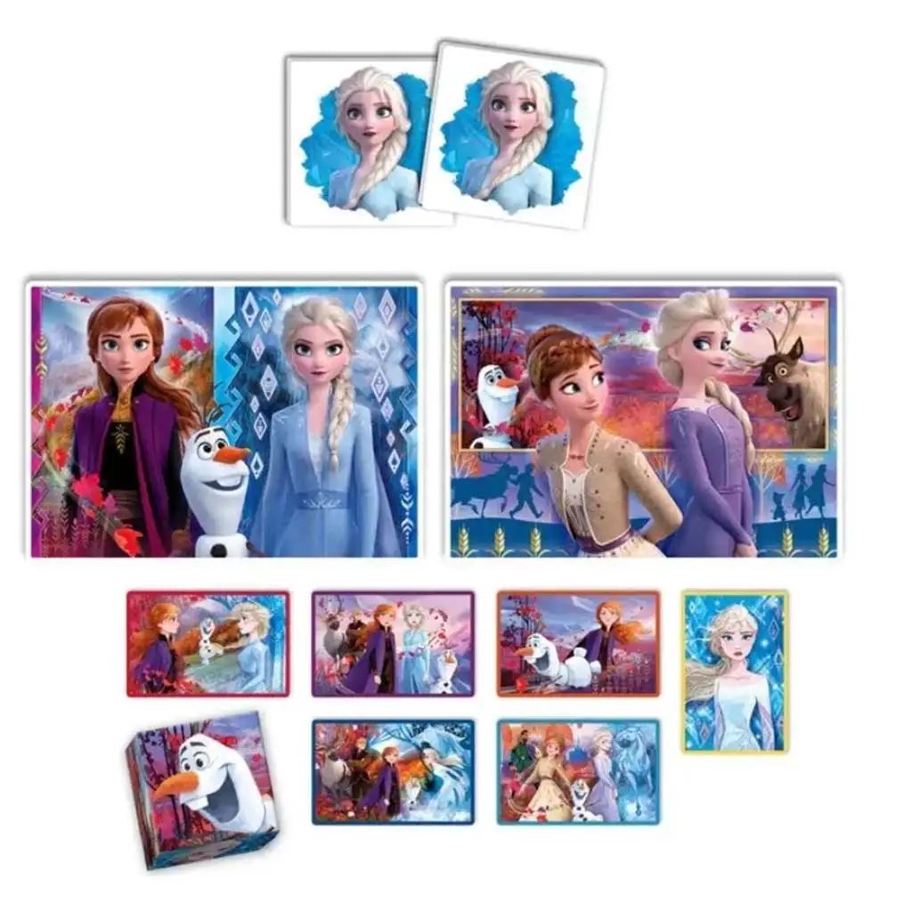 imagen de Edukit: Colección de juegos 4 en 1 de Frozen - Clementoni 3