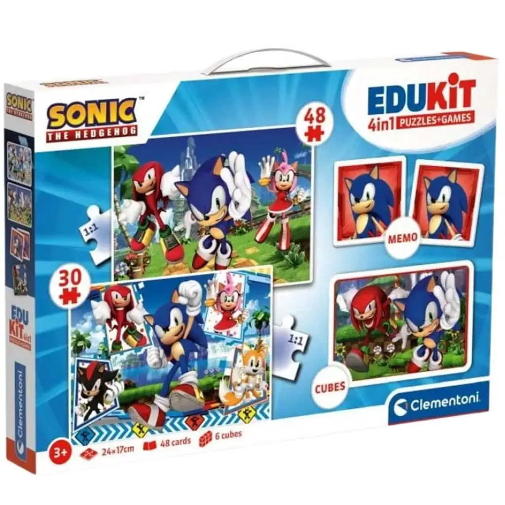 imagen de Edukit: Sonic 4 en 1 colección de juegos - Clementoni 1