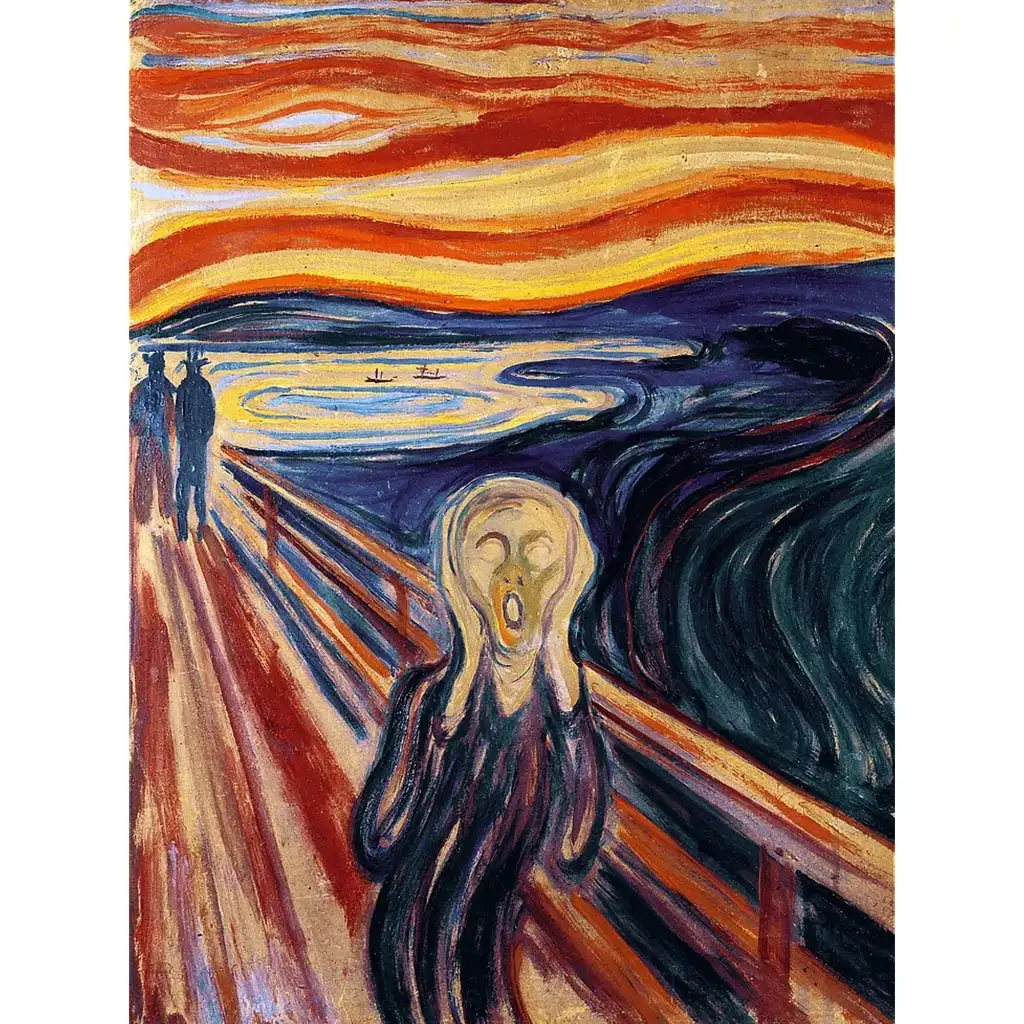 imagen de Edvard Munch: El grito 200 piezas de rompecabezas de madera - Trefl 2
