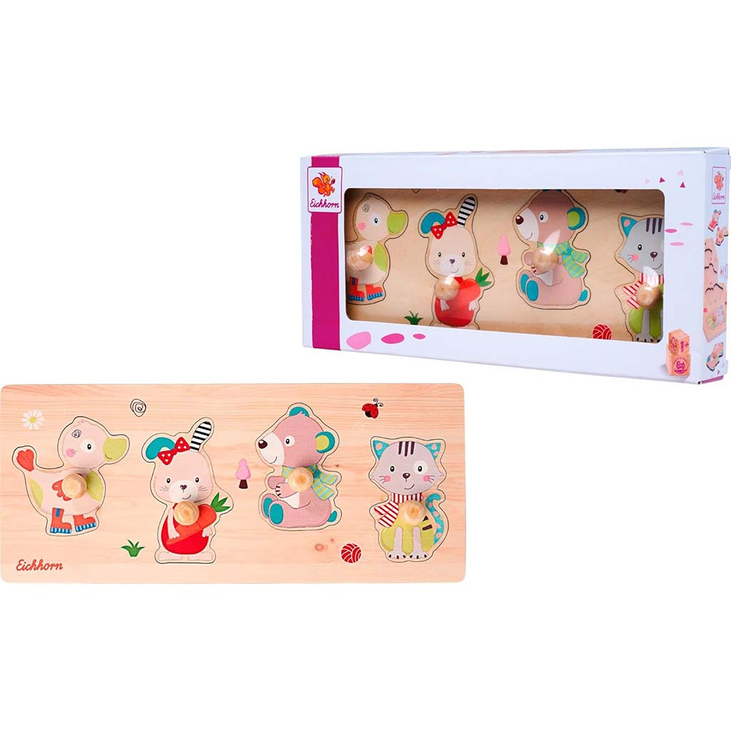 imagen de Eichhorn: Amigos de madera adorables rompecabezas - Simba Toys 1