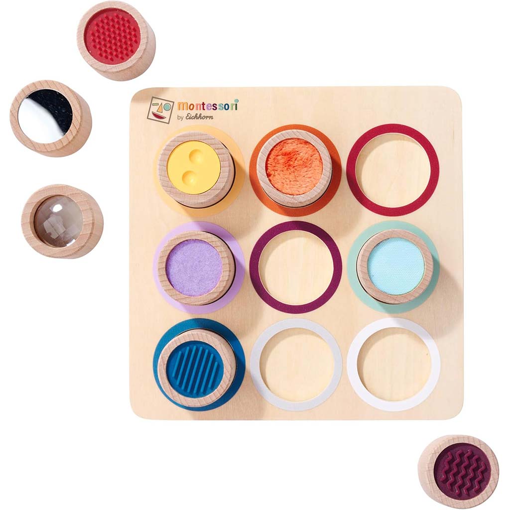 imagen de Eichhorn: Cilindro Sensorial de Madera Montessori – Juguete de Desarrollo de Tacto - Simba Toys 2