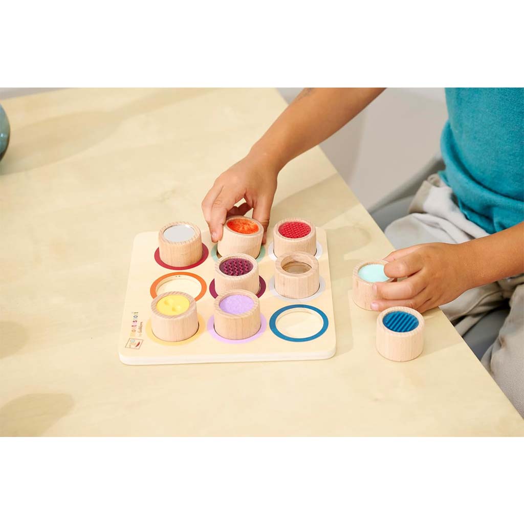 imagen de Eichhorn: Cilindro Sensorial de Madera Montessori – Juguete de Desarrollo de Tacto - Simba Toys 3