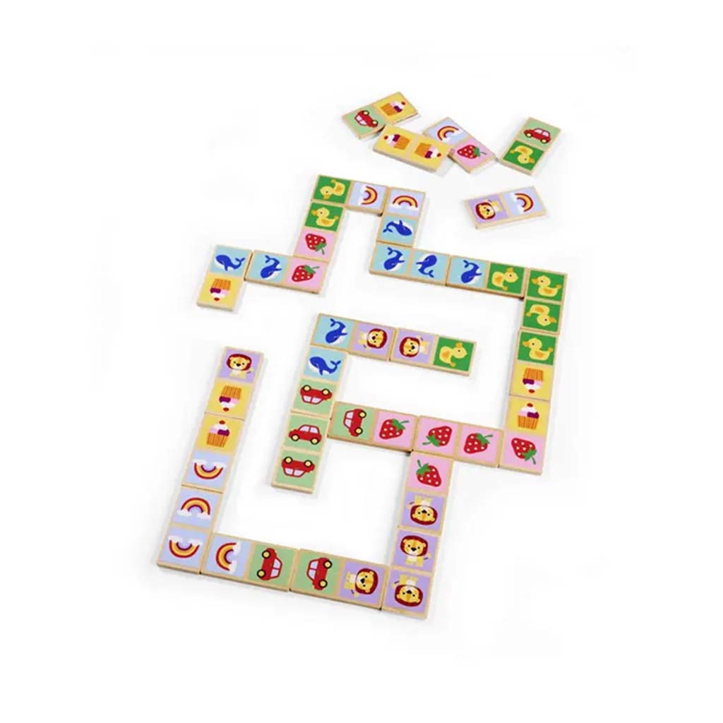 imagen de Eichhorn: Dominó de Madera Colorido con Motivos Infantiles - Simba Toys 2