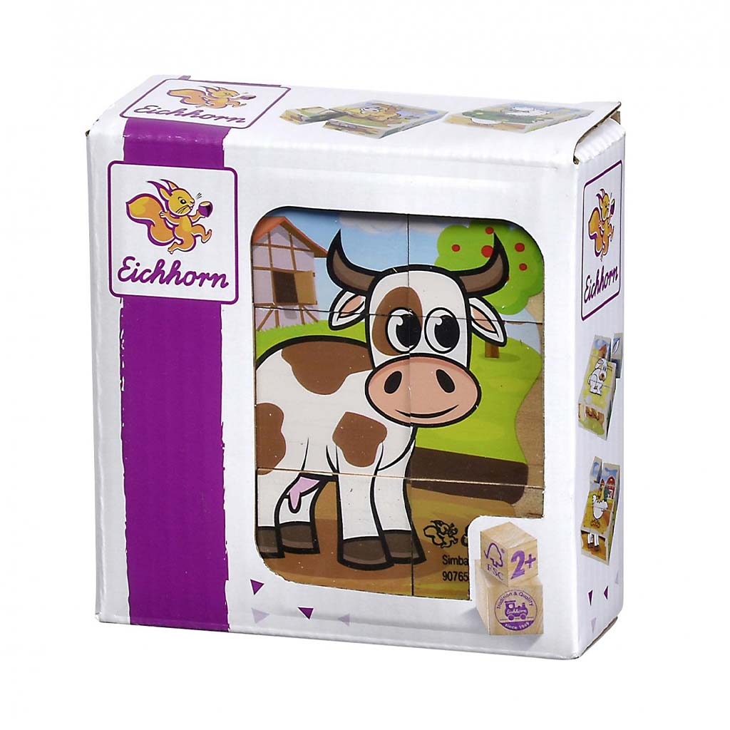 imagen de Eichhorn: Rompecabezas de Madera – Rompecabezas de Animales de Granja para Niños Pequeños - Simba Toys 1