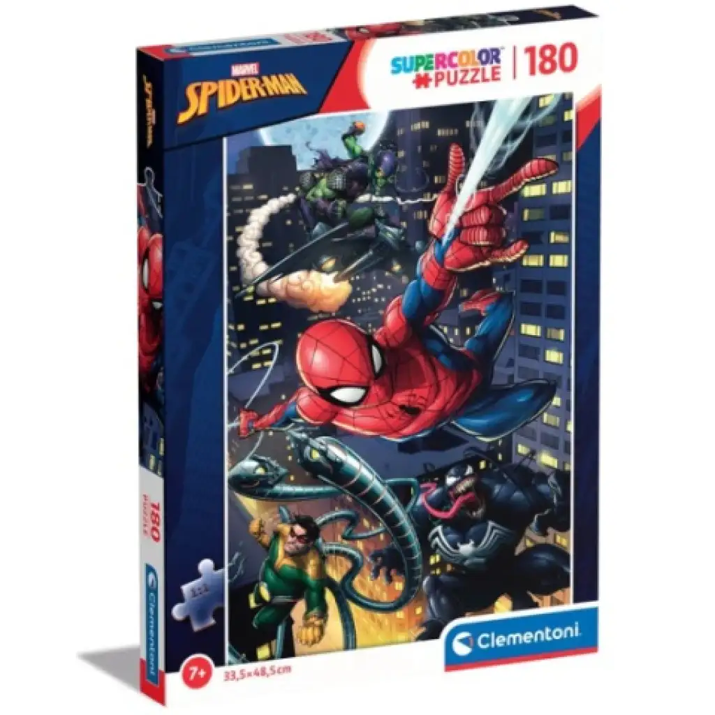 imagen de El asombroso Spider-Man rompecabezas Supercolor de 180 piezas - Clementoni 2