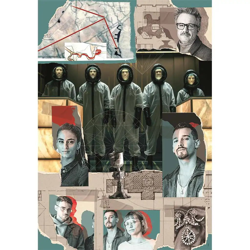 imagen de El gran atraco: los personajes de Berlín rompecabezas Compact de 1000 piezas 50x70cm - Clementoni 2