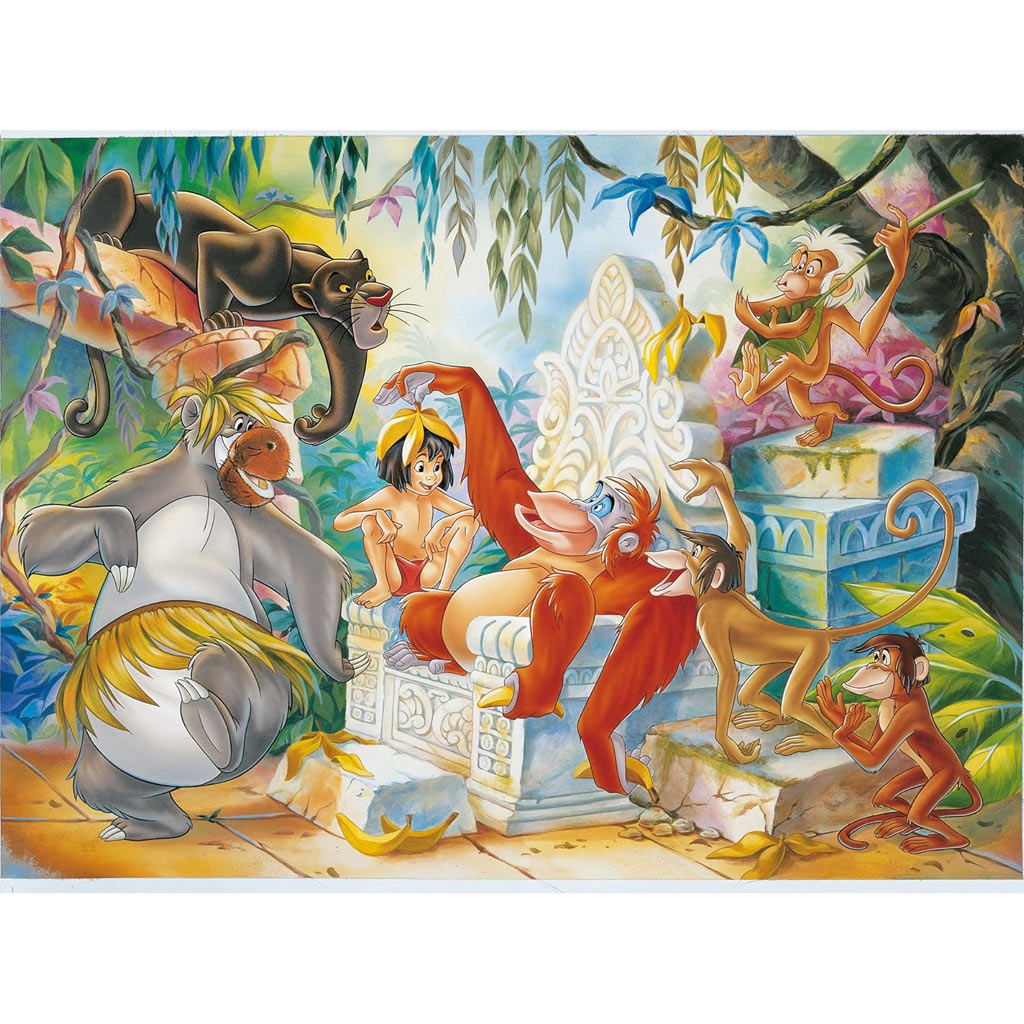 imagen de El libro de la selva 2 en 1 rompecabezas y colorear de 108 piezas 50x35cm - Lisciani 2
