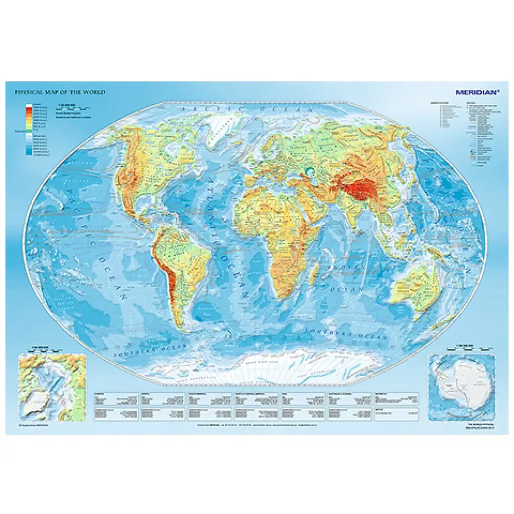imagen de El mapa físico del mundo Puzzle de 1000 piezas - Trefl 2
