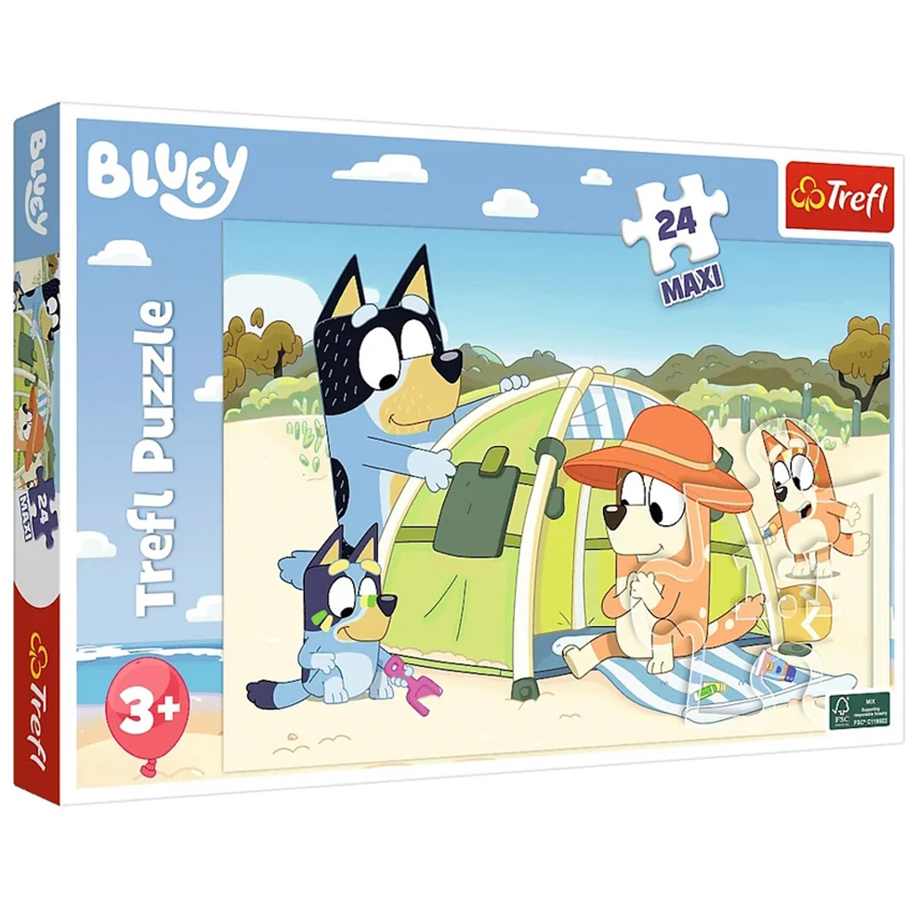 imagen de El maravilloso día de Bluey 24 piezas Maxi puzzle - Trefl 1
