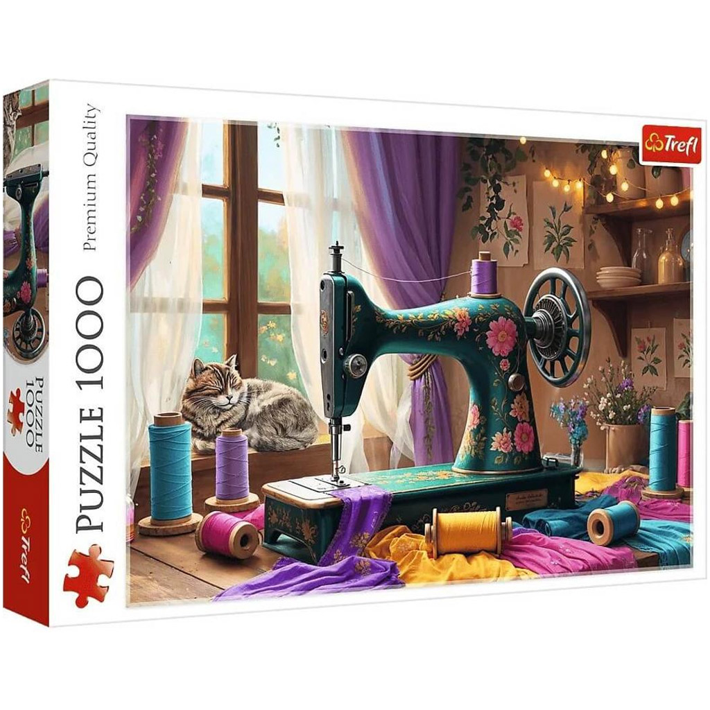 imagen de El puzzle de 1000 piezas de la habitación de costura - Trefl 1