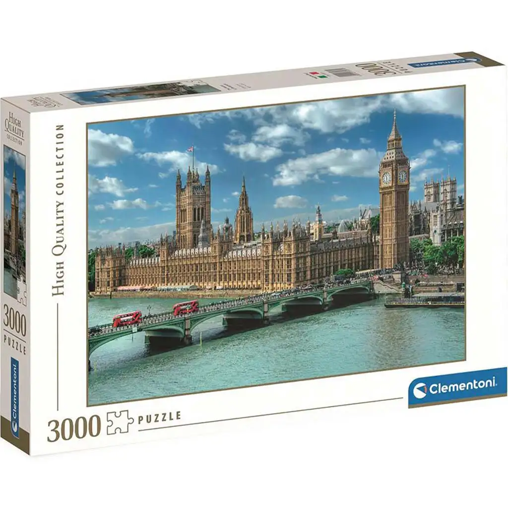 imagen de El puzzle HQC de 3000 piezas de las casas del Parlamento - Clementoni 1