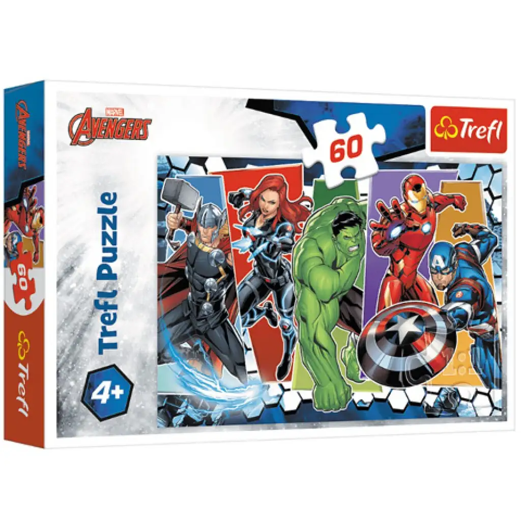 imagen de El puzzle invencible de los Vengadores 60 piezas - Trefl 1