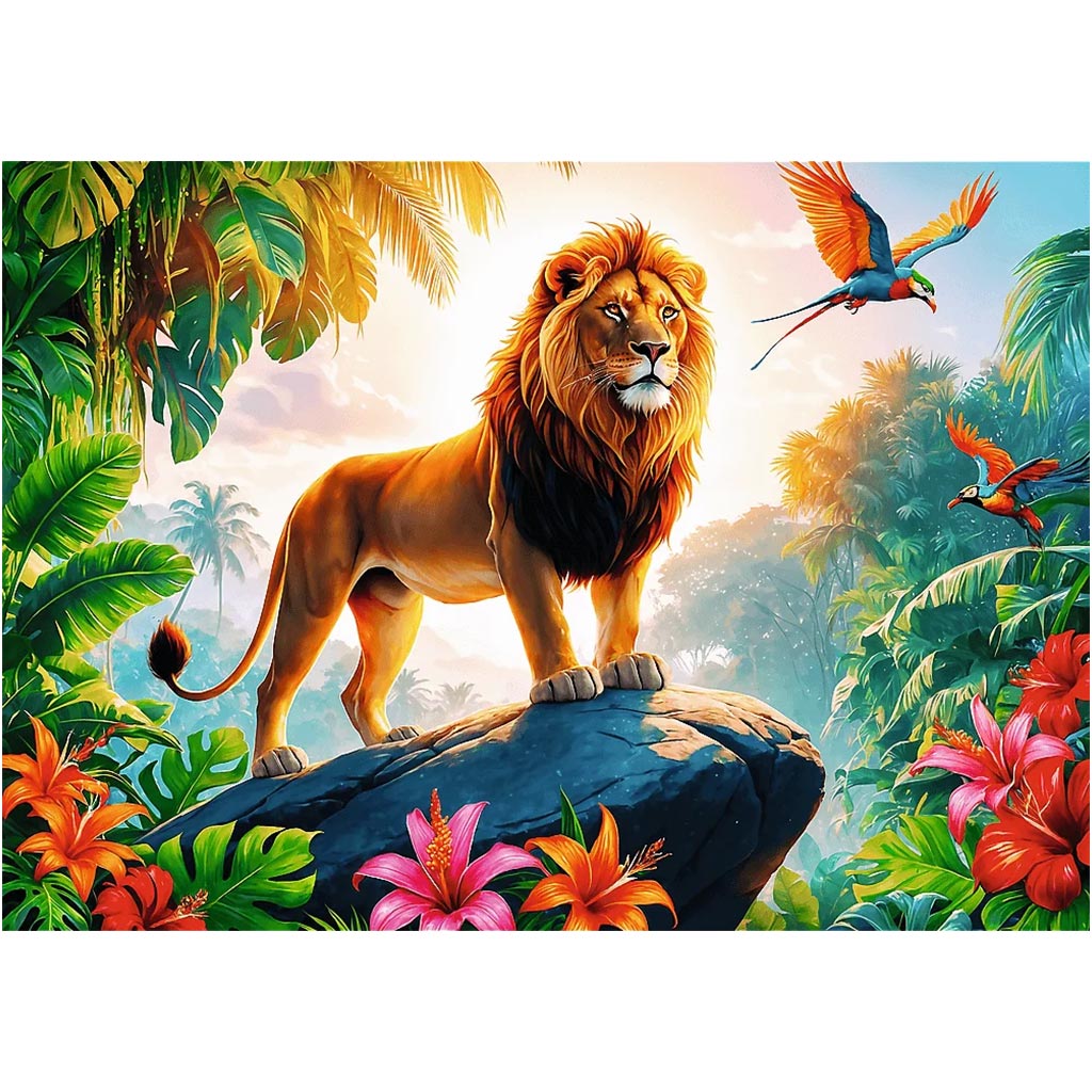 imagen de El rey de la jungla puzzle de 200 piezas - Trefl 2