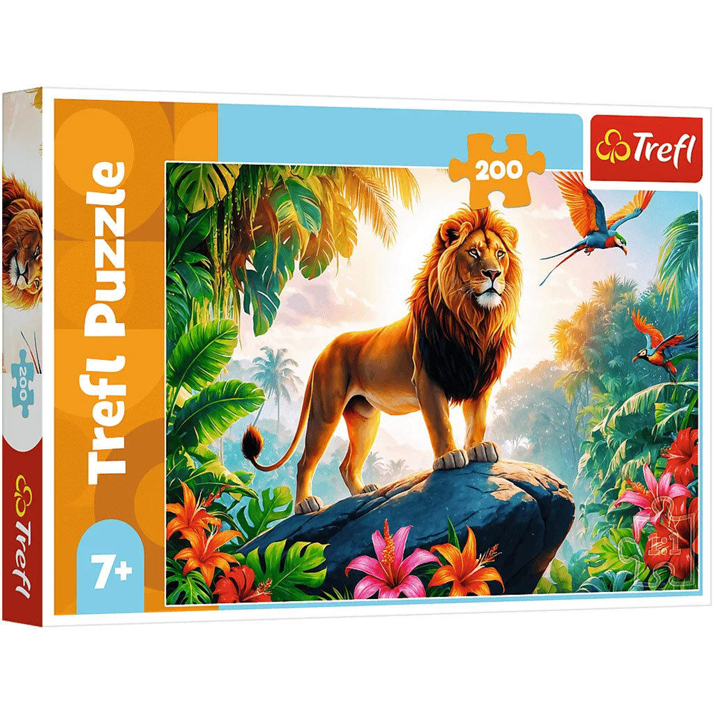 imagen de El rey de la jungla puzzle de 200 piezas - Trefl 1