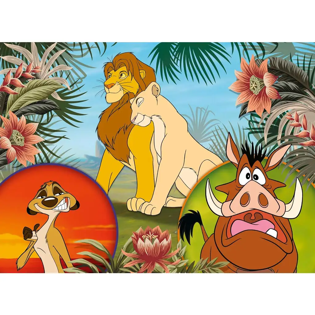 imagen de El Rey León 2 en 1 24 piezas Eco mini puzzle y libro para colorear 35x25cm - Lisciani 2