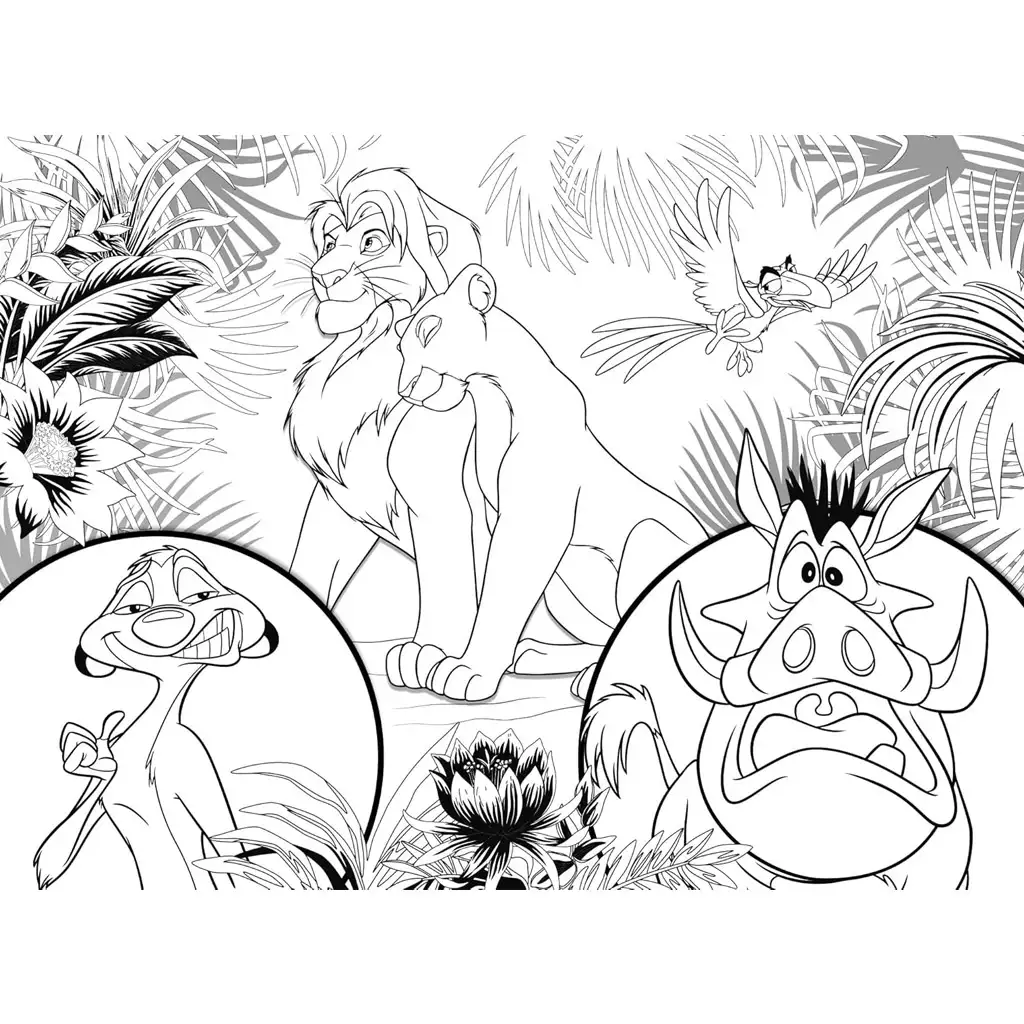 imagen de El Rey León 2 en 1 24 piezas Eco mini puzzle y libro para colorear 35x25cm - Lisciani 3
