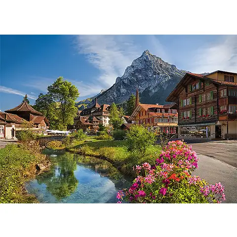 imagen de El rompecabezas premium de 2000 piezas de los Alpes de verano - Trefl 2