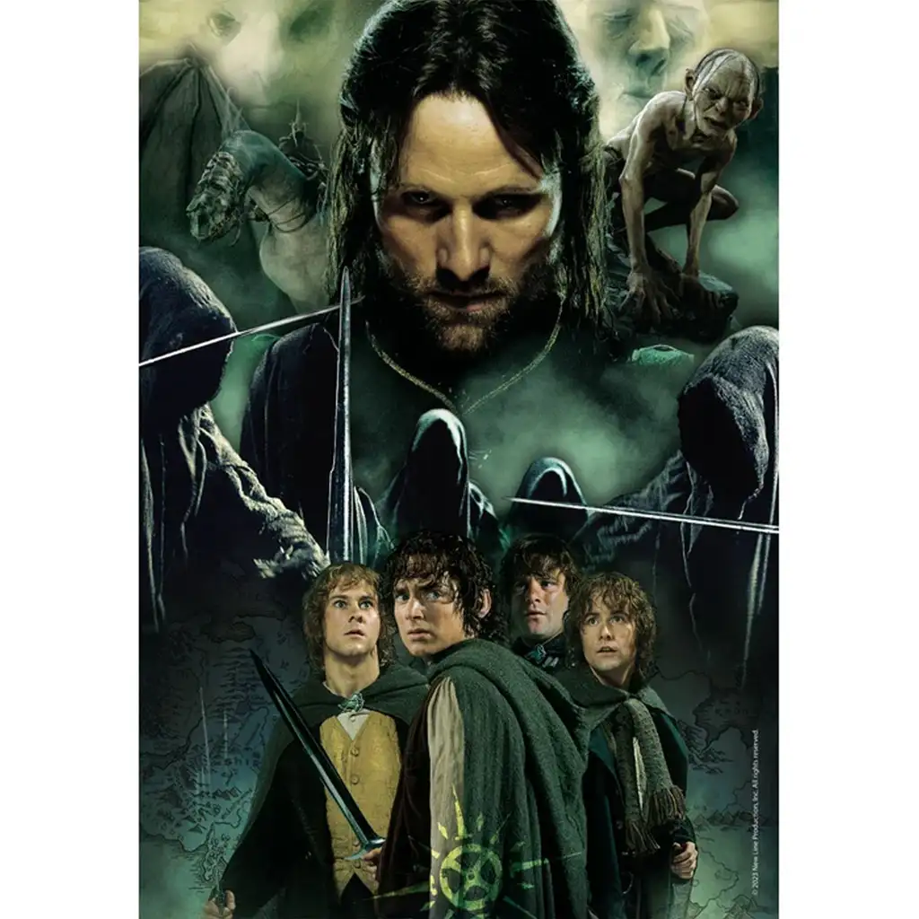 imagen de El Señor de los Anillos: El viaje de Aragorn puzzle de 1000 piezas - Clementoni 2