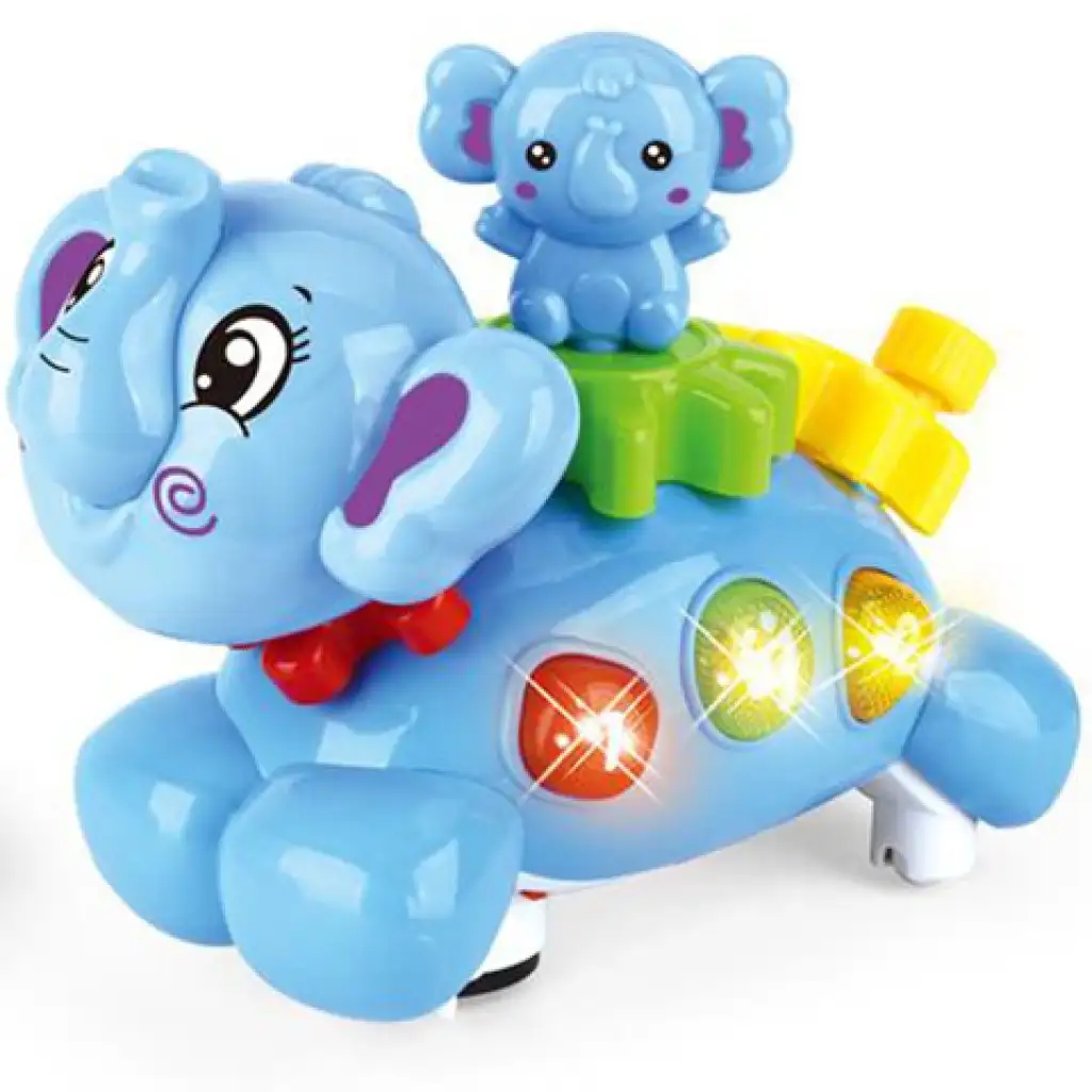 imagen de Elefante mecedor juguete para bebés con efectos de luz y sonido 2