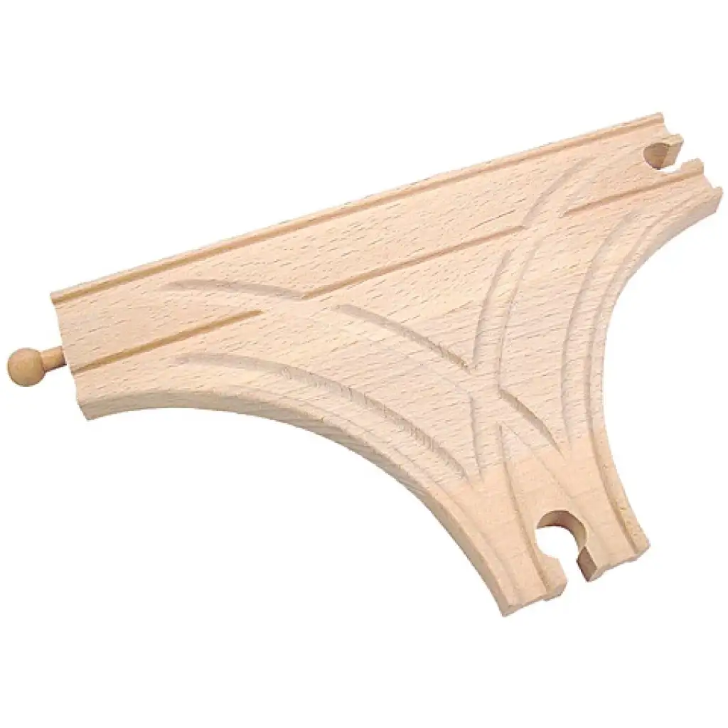 imagen de Elemento de bifurcación de vía de tren de madera 1