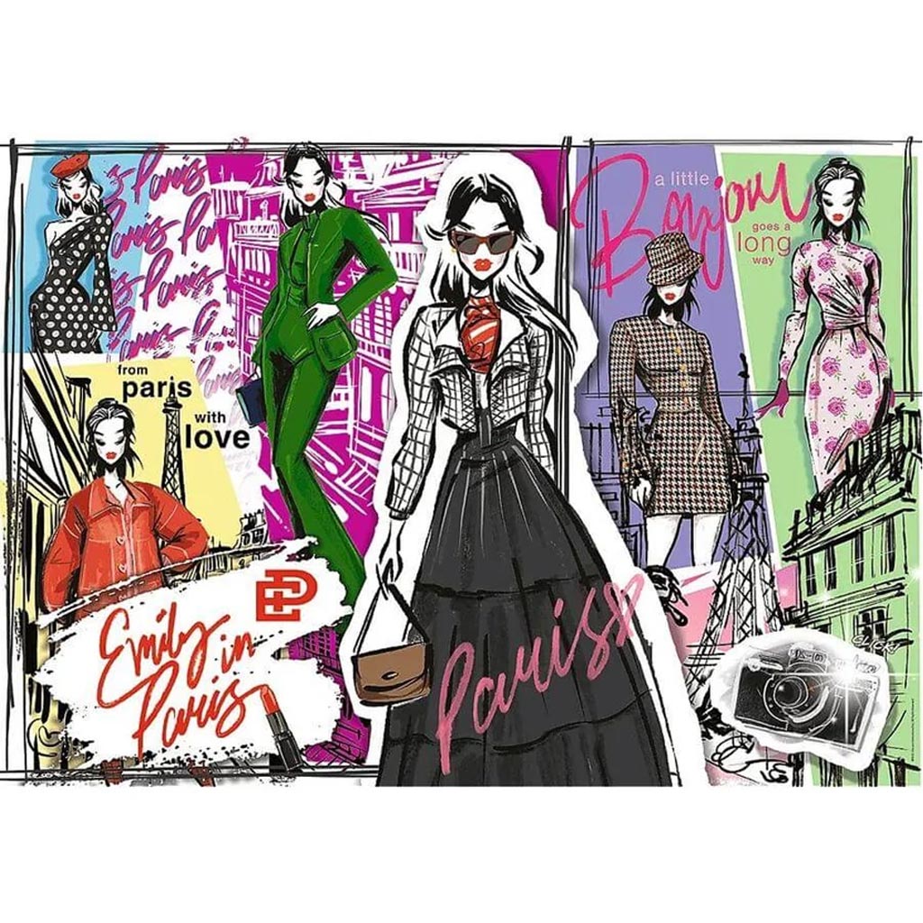 imagen de Emily en París - Puzzle de 1000 piezas de inspiración de moda - Trefl 2