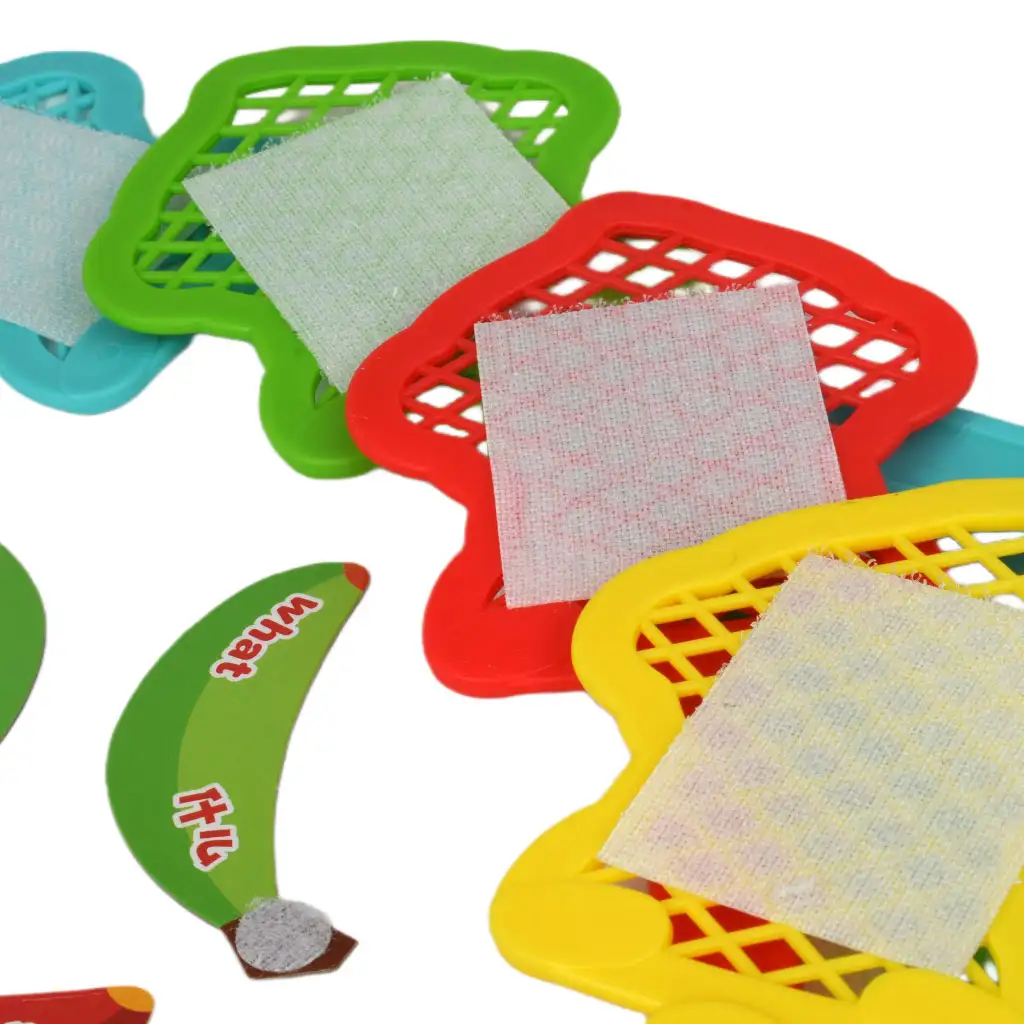 imagen de Emparejamiento de Plátanos: Juego de desarrollo de vocabulario en inglés con plátanos de velcro 4