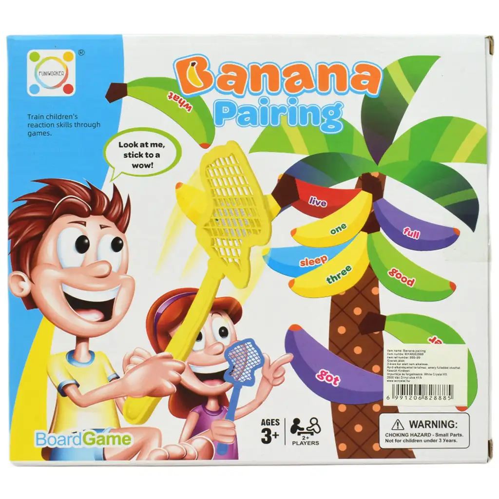imagen de Emparejamiento de Plátanos: Juego de desarrollo de vocabulario en inglés con plátanos de velcro 5