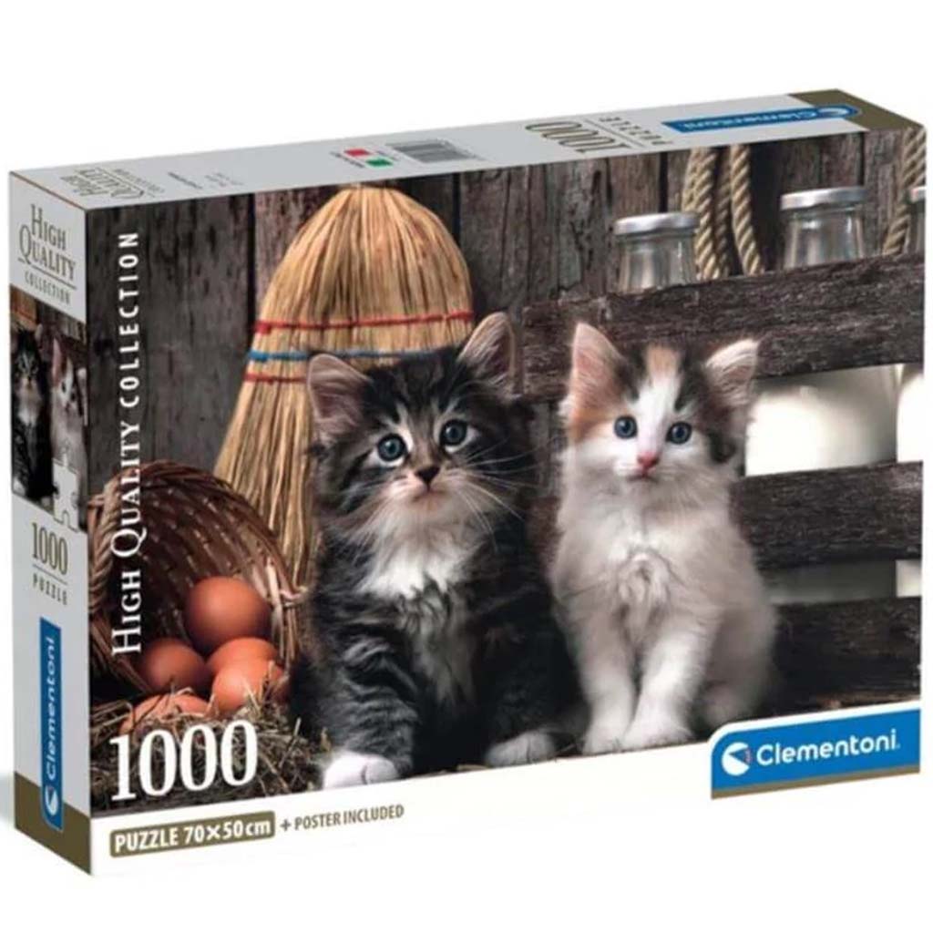 imagen de Encantadores gatitos HQC puzzle de 1000 piezas - Clementoni 1