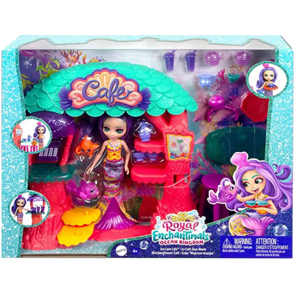 imagen de Enchantimals: Cafetería submarina juego de juguetes - Mattel 1